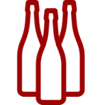 6 Bouteilles : 3 rouges, 3blancs icon